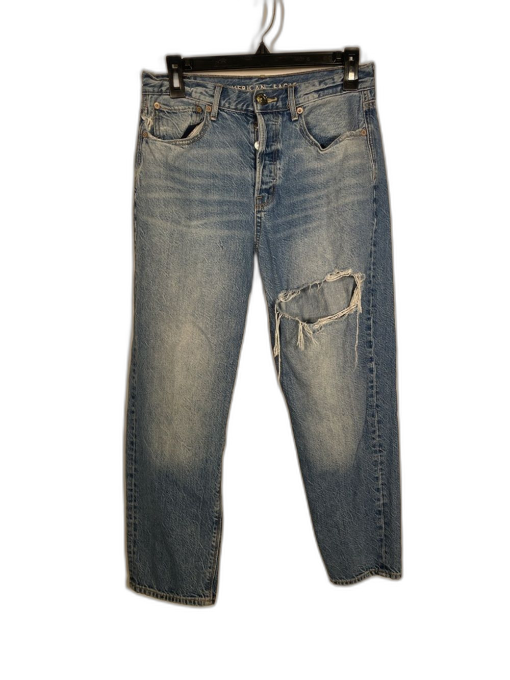 AMERICAN EAGLE WOMENS 90S BOYFRIEND JEAN DISTRESSED 4 SHORT